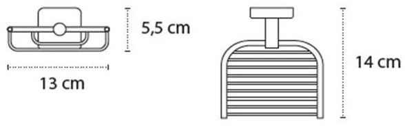 Muilinė su laikikliu Kapitan QUATTRO 43 03 66, balta matinė