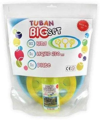 Tuban Didelis rinkinys - 250 ml + lėkštė + 3 skirtingi plastikiniai žiedai