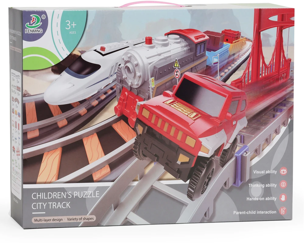 Multistore Baterijomis valdoma automobilių trasa City 2 trasos, 108 dalys