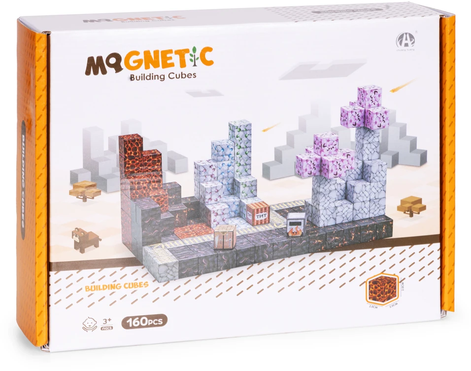 Multistore Magnetinių konstruktorių rinkinys vaikams, 160 dalių