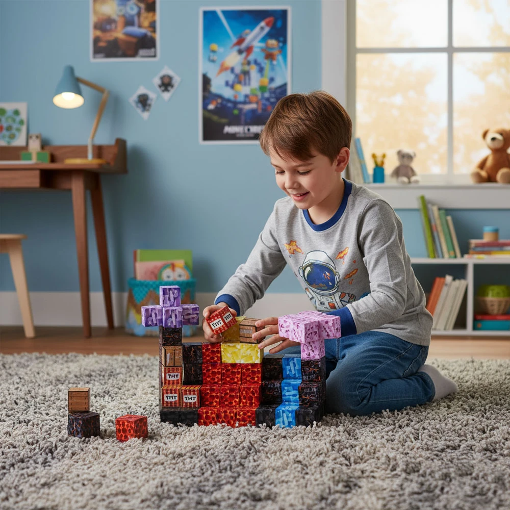 Multistore Magnetinių konstruktorių rinkinys vaikams, 86 detalių kaladėlės