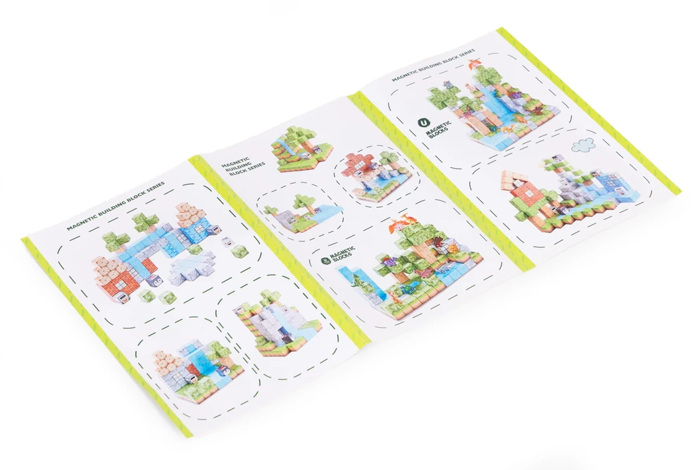 Multistore Magnetinių konstruktorių rinkinys vaikams 142 dalių kaladėlės dinozaurai