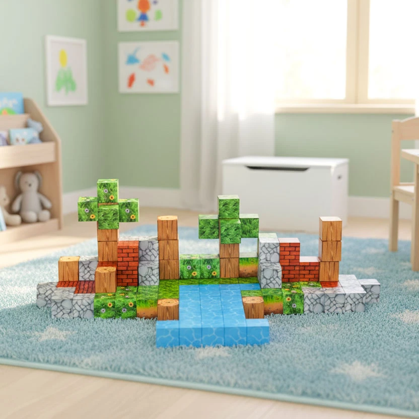 Multistore Magnetinių statybinių kaladėlių rinkinys 87 vnt.