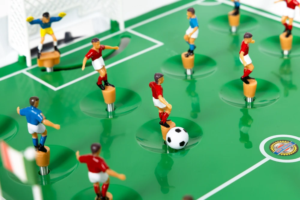 Multistore Mini stalo futbolo žaidimas ant spyruoklių 22 žaidėjams