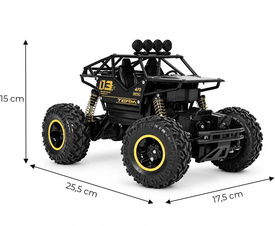 Multistore Nuotoliniu būdu valdomas visureigis RC automobilis 1:16 mastelio 4×4 pavara 4.8V 2000mAh baterija