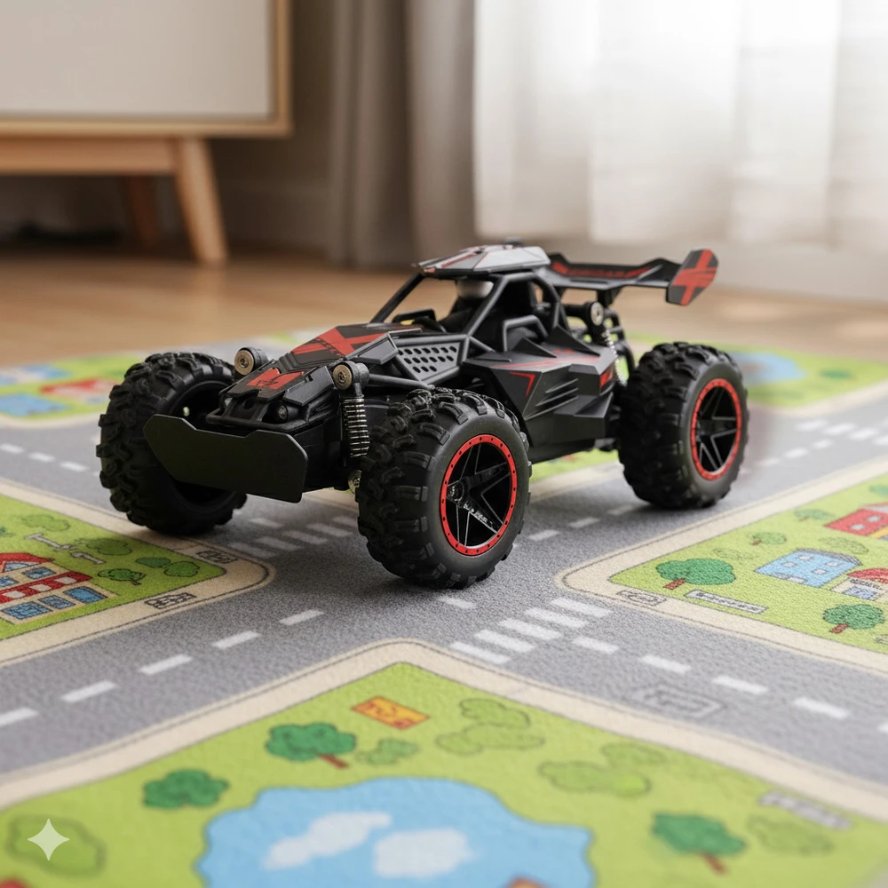 Multistore Nuotoliniu būdu valdomas visureigis RC, mastelis 1:18, galiniais ratais varomas, baterija 3.7V 500mAh