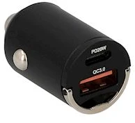 Car charger USB-A, USB-C 38W by Musthavz Juodas