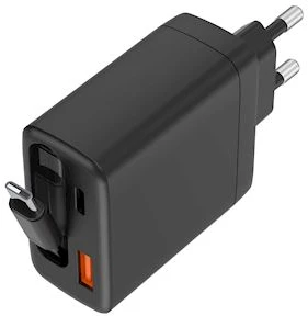 Musthavz 2 Port PD Charger 65W with retractable cable