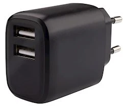 Travel Charger 17W 2xUSB-A By Musthavz Juodas