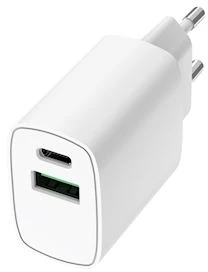 Musthavz GoEasy PD Charger USB-A + USB-C 20W, baltas