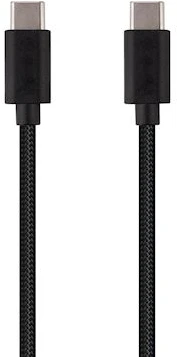 Musthavz GoEasy USB-C to USB-C Nylon Cable 1m, juodas