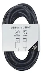 Musthavz to Go USB-A to USB-C Cable 2.0 meter, juodas
