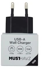 Musthavz to Go USB-A Charger 15W, juodas