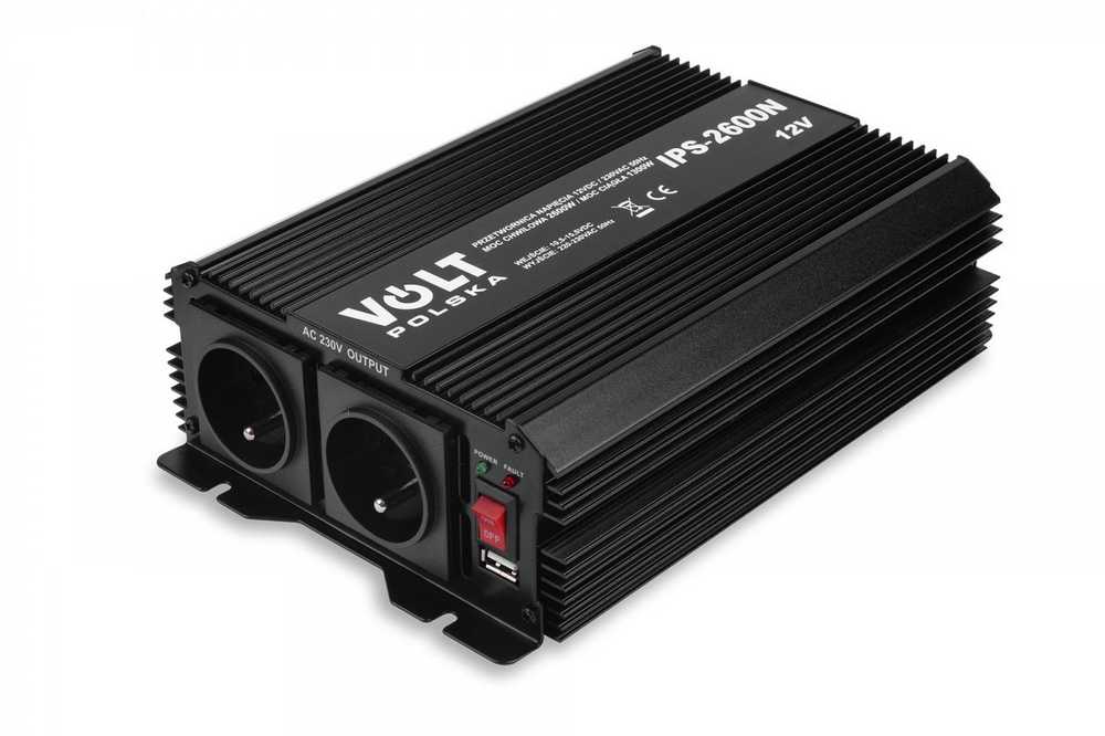 Volt Myk Auto Įtampos keitiklis IPS 12/230V (1300/2600W)