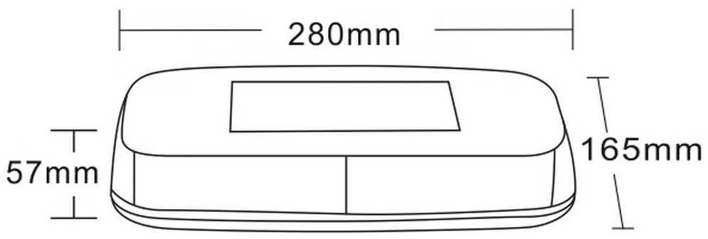 Myk Auto Švyturėlis 12/24V 30LED 280X165X57MM R65 R10