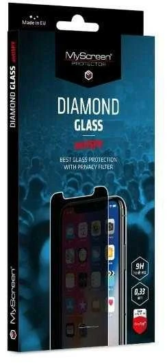 „MyScreen MS AntiSPY Diamond Glass“ grūdintas stiklas Apple iPhone 14/13/13 Pro telefonui
