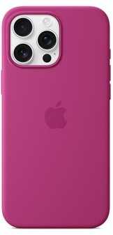Apple iPhone 16 Pro Max Silikoninis dėklas with MagSafe - Fuchsia