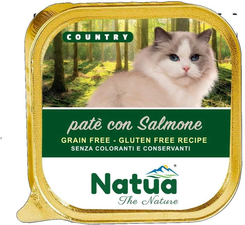 NA2 NATUA Country lašiša – šlapias kačių maistas – 100g