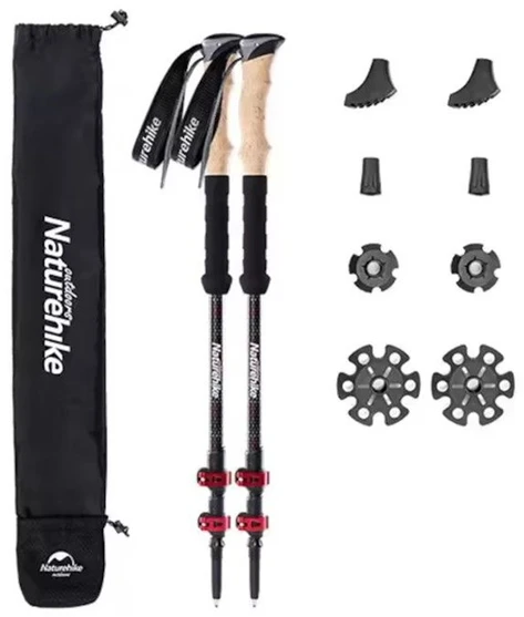 NAH Raudona carbon poles NATUREHIKE nh20ds003