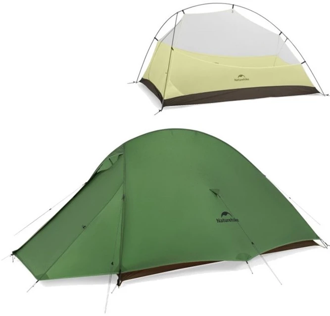 Naturehike palapinė Cloud up 2 pro, miško žalia spalva