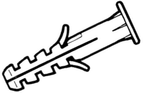 Nailoninis kaištis ELEMATIC, 12×60 mm