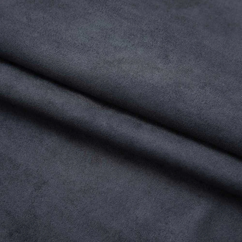 Naktinės užuolaidos su kabliukais, 2vnt., antracito, 140x225cm