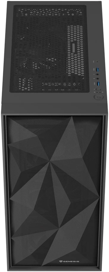 NATEC Genesis PC Case Diaxid 605F juodas