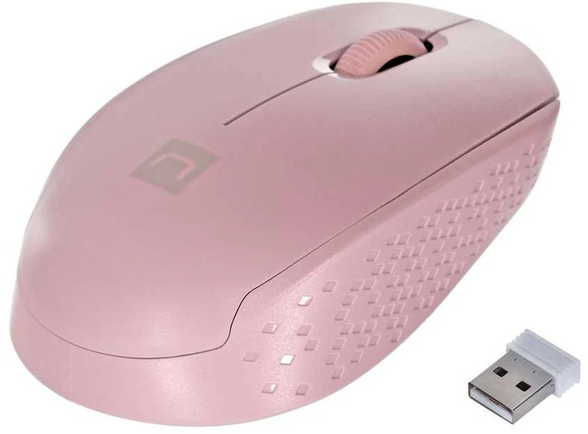 Kompiuterio Pelė - NATEC STORK Belaidė Optinė 1600 DPI USB Type-A Ambidextrinė Rožinė