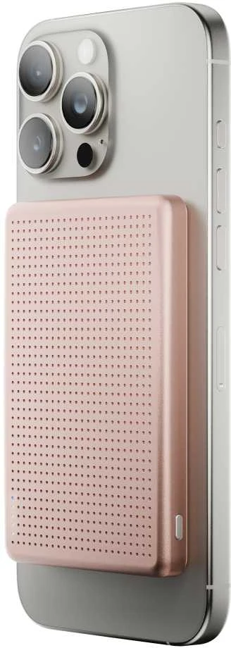 Active Native Union Aktyvi magnetinė išorinė baterija 5000mAh – abrikosų spalvos
