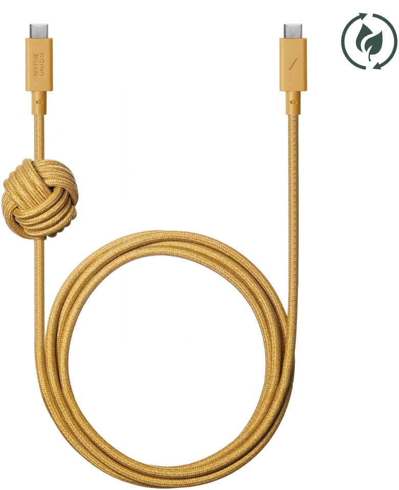 „Native Union Anchor“ kabelis 240 W – USB-C laidas – USB-C, 3 m (kraft)