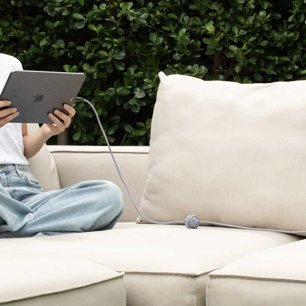 „Native Union Anchor“ kabelis 240 W – USB-C kabelis – USB-C, 3 m (zebras)