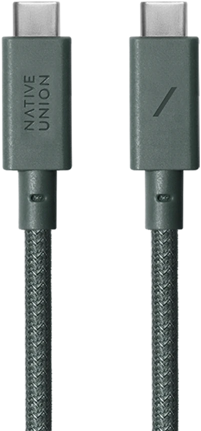 Native Union Anchor Cable 240W - kabelis USB-C - USB-C, 3 m (žalias)