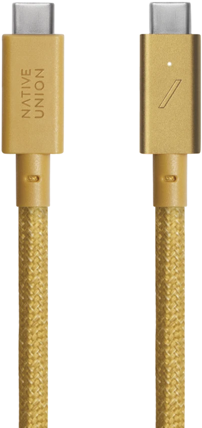 Native Union Belt Cable Pro 240W - kabelis USB-C - USB-C, 2,4 m (kraft)
