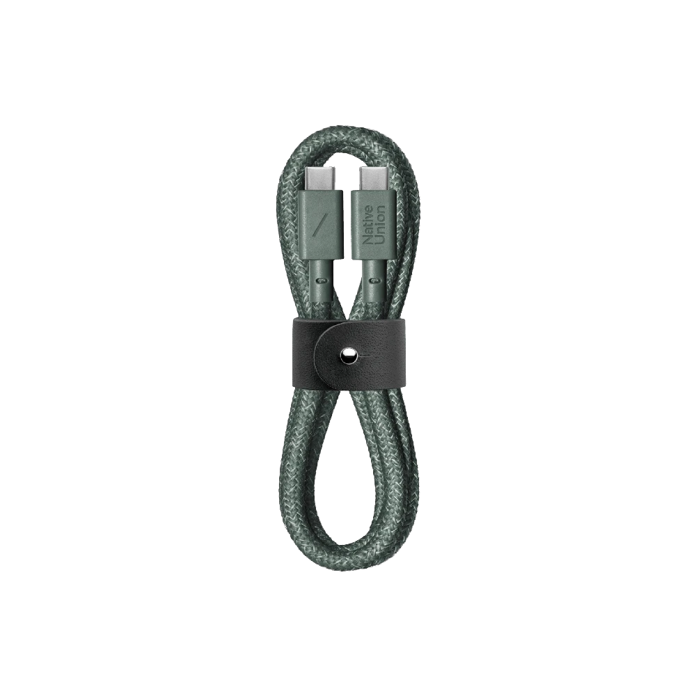 „Native Union Belt Cable“ – USB-C laidas – USB-C, 1,2 m (žalias)