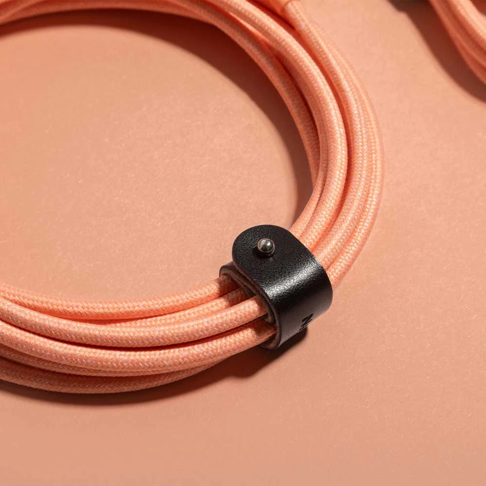 Native Union Belt Cable XL 100W - USB-C kabelis - USB-C, 3 m (abrikoso spalvos)