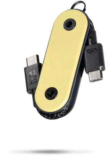 „Native Union“ kišeninis laidas (USB-C – USB-C), citrinos spalvos