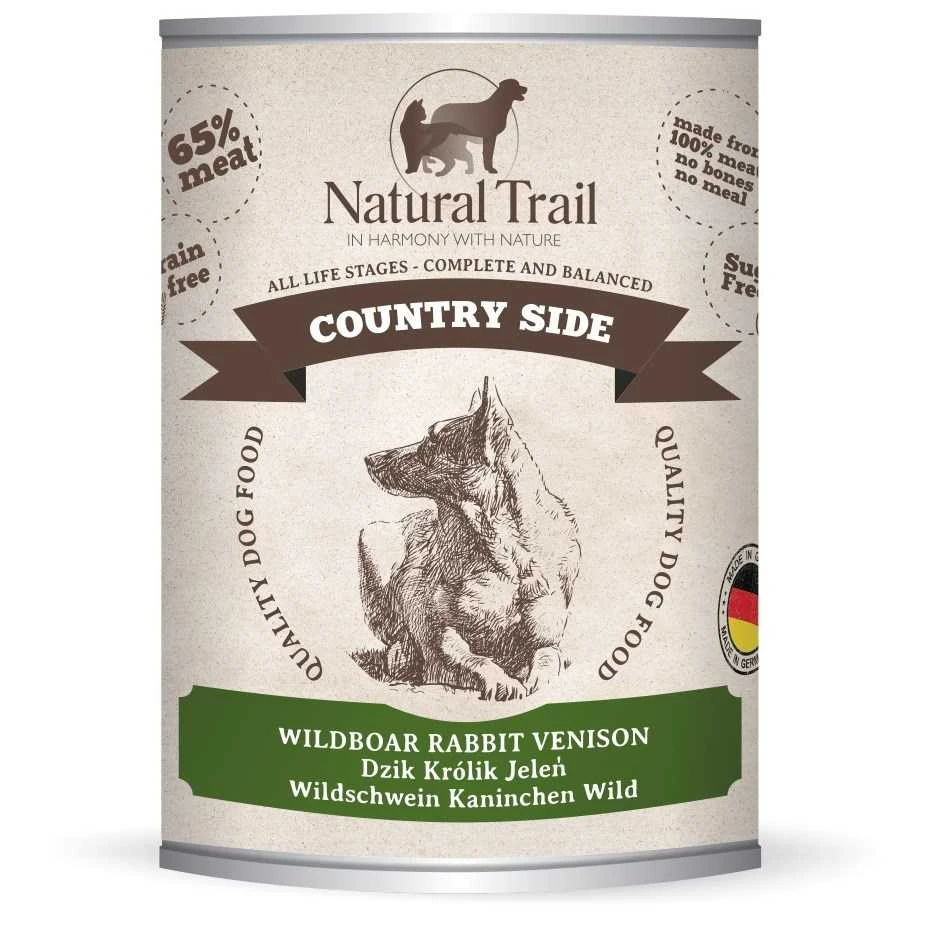 NATURAL TRAIL Country side – drėgnas ėdalas šunims – 800g