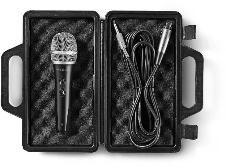 Nedis Dinaminis vienakryptis mikrofonas su 6.35mm ir XLR jungtimi 5m