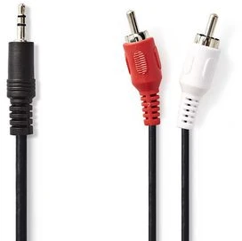 Nedis Kabelis 2xRCA - 3.5mm stereo kištukai 3.0m