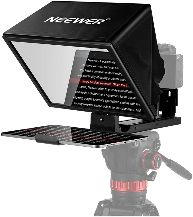 NEEWER BASICS X12B 12″ reguliuojamas teleprompteris iš aliuminio lydinio