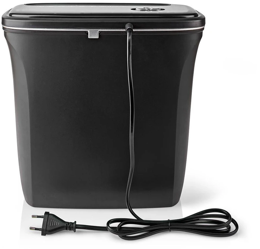 Nedis 12l DIN P-4 190W Juoda dokumentų smulkintuvas