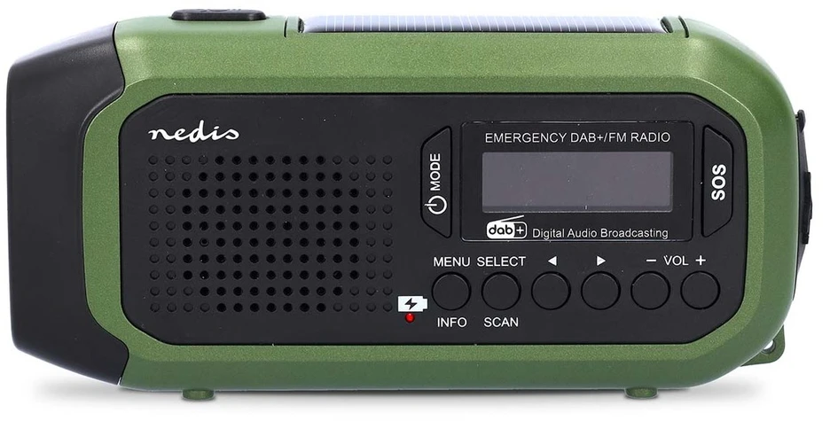 Radio Nedis RDDBCR2000GN DAB+ Juodas/Žalias