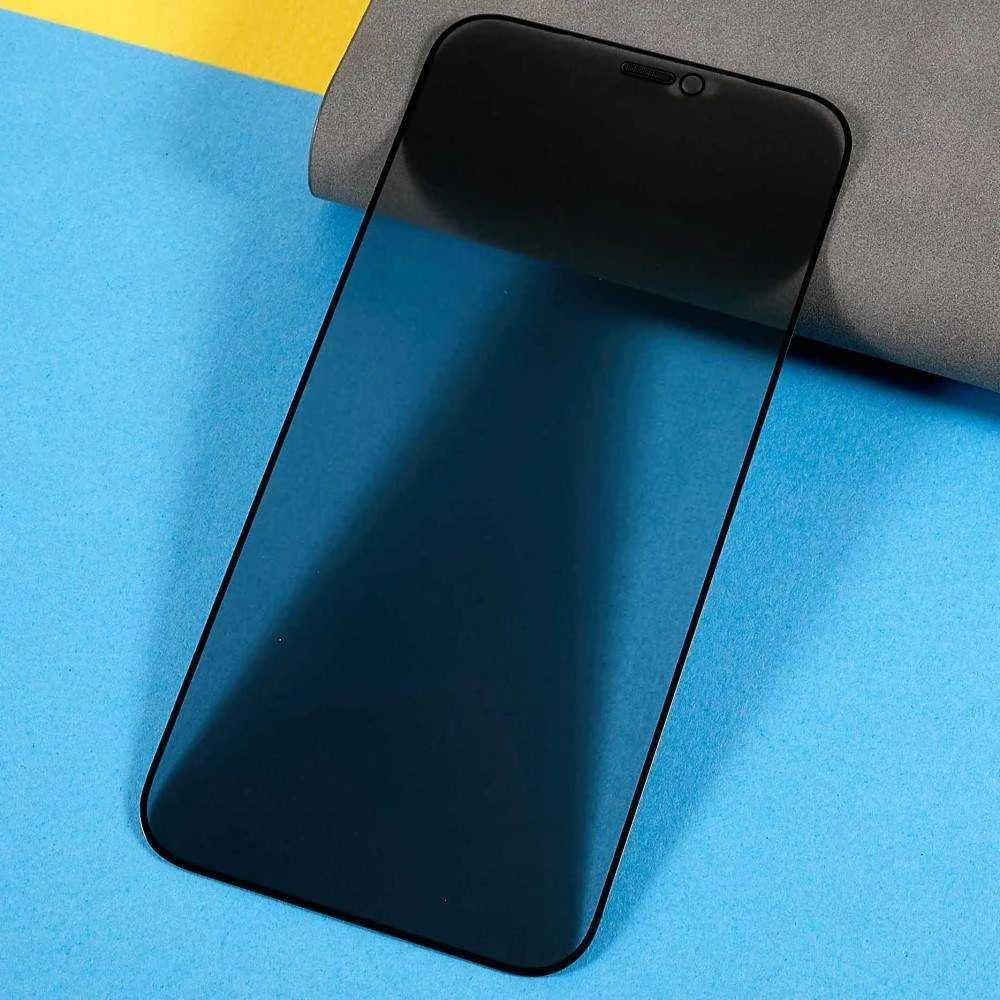 TFO Nemo Apsauginis stiklas telefonui Apple iPhone 12 / 12 Pro Privacy Apsauginis stiklas telefonui juodos spalvos krašteliu