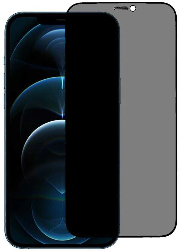TFO Nemo Apsauginis stiklas telefonui Apple iPhone 12 / 12 Pro Privacy Apsauginis stiklas telefonui juodos spalvos krašteliu