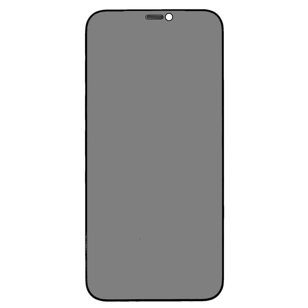 TFO Nemo Apsauginis stiklas telefonui Apple iPhone 12 / 12 Pro Privacy Apsauginis stiklas telefonui juodos spalvos krašteliu