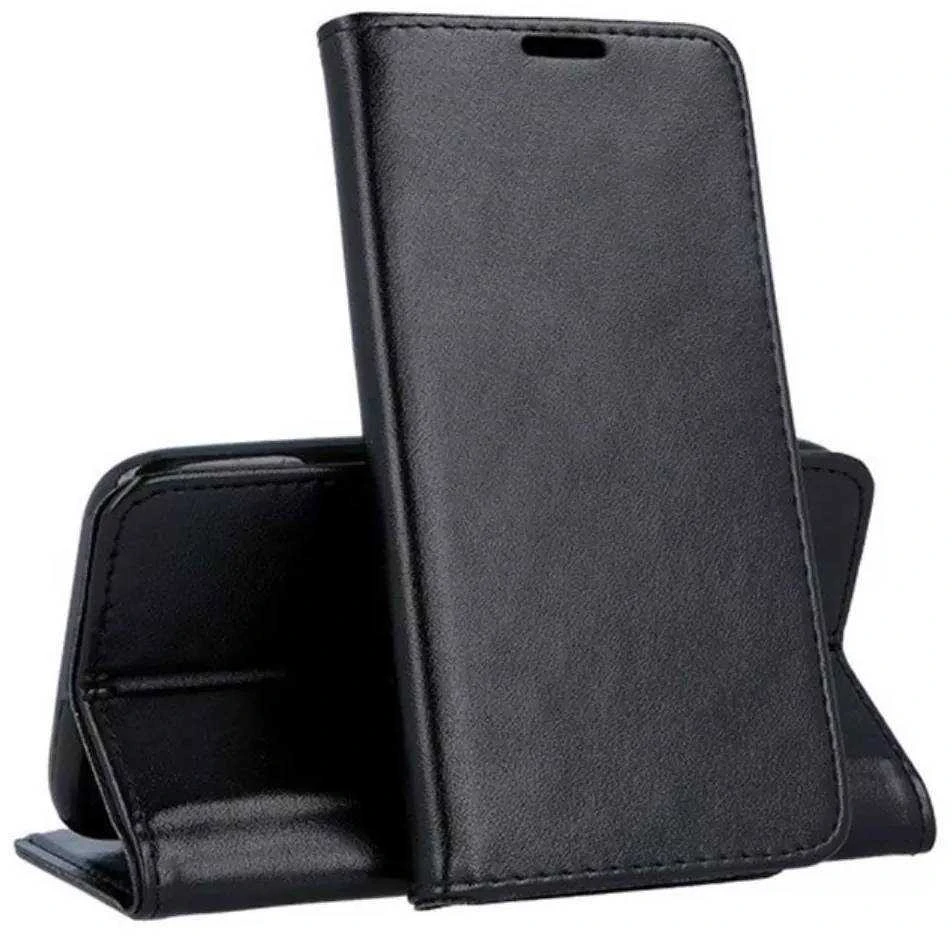 TFO Nemo Samsung Galaxy M55 5G atverčiamas Leatherette Holster Magnet Book dėklas telefonui juodos spalvos