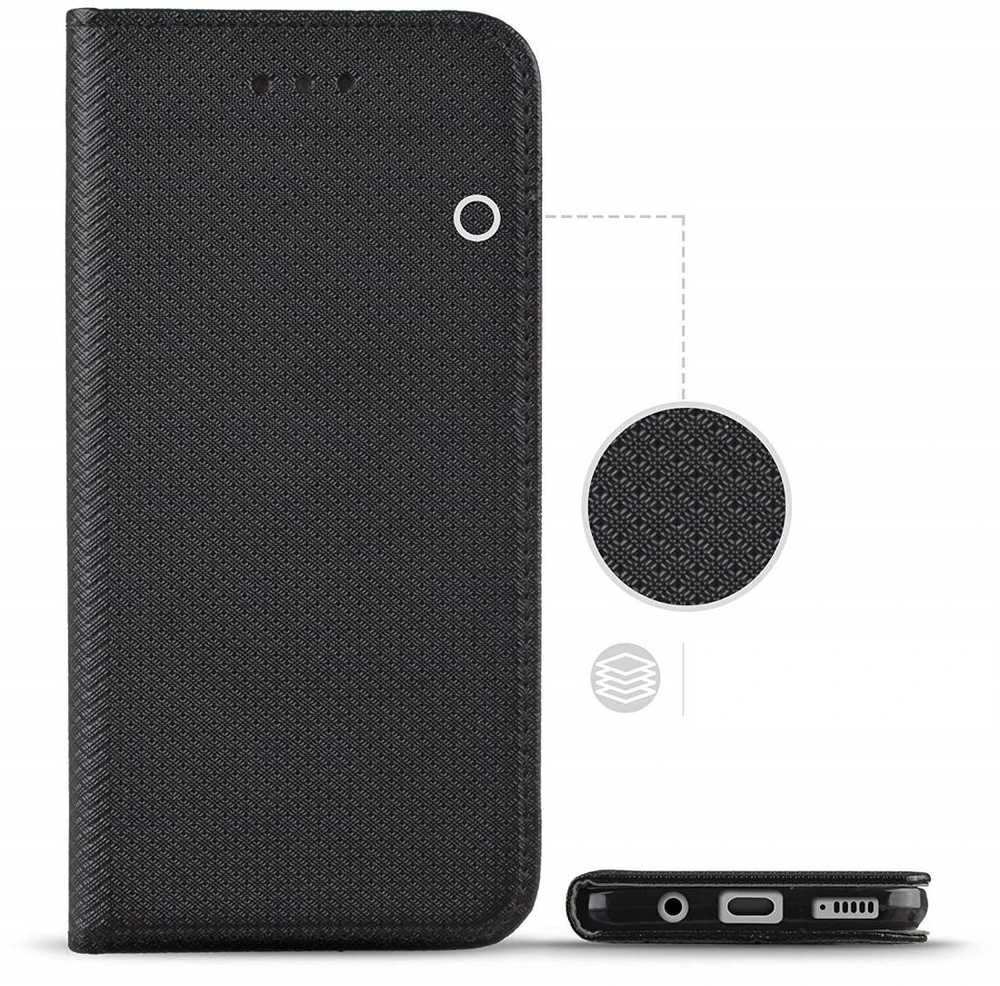 TelForceone Smart Magnetic dėklas skirtas Xiaomi Redmi Note 11 4G (GLOBAL) / Redmi Note 11s 4G, juodas