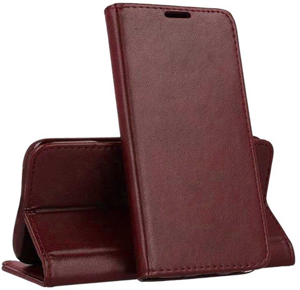 TFO Nemo Xiaomi Redmi NOTE 9S / 9 Pro atverčiamas Eco Leather Magnet Book Dėklas bordo spalvos