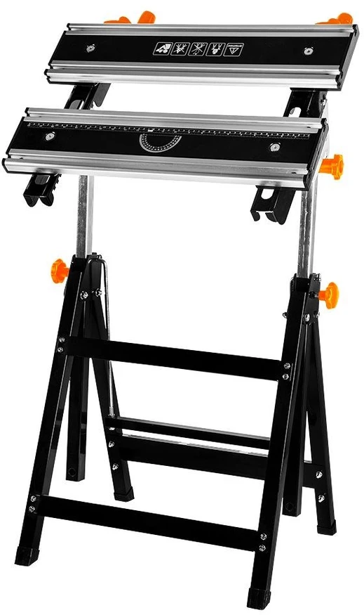 Neo Tools Stół Reguliuojamas aliuminio darbastalis 60 x 58 x 77–107 cm