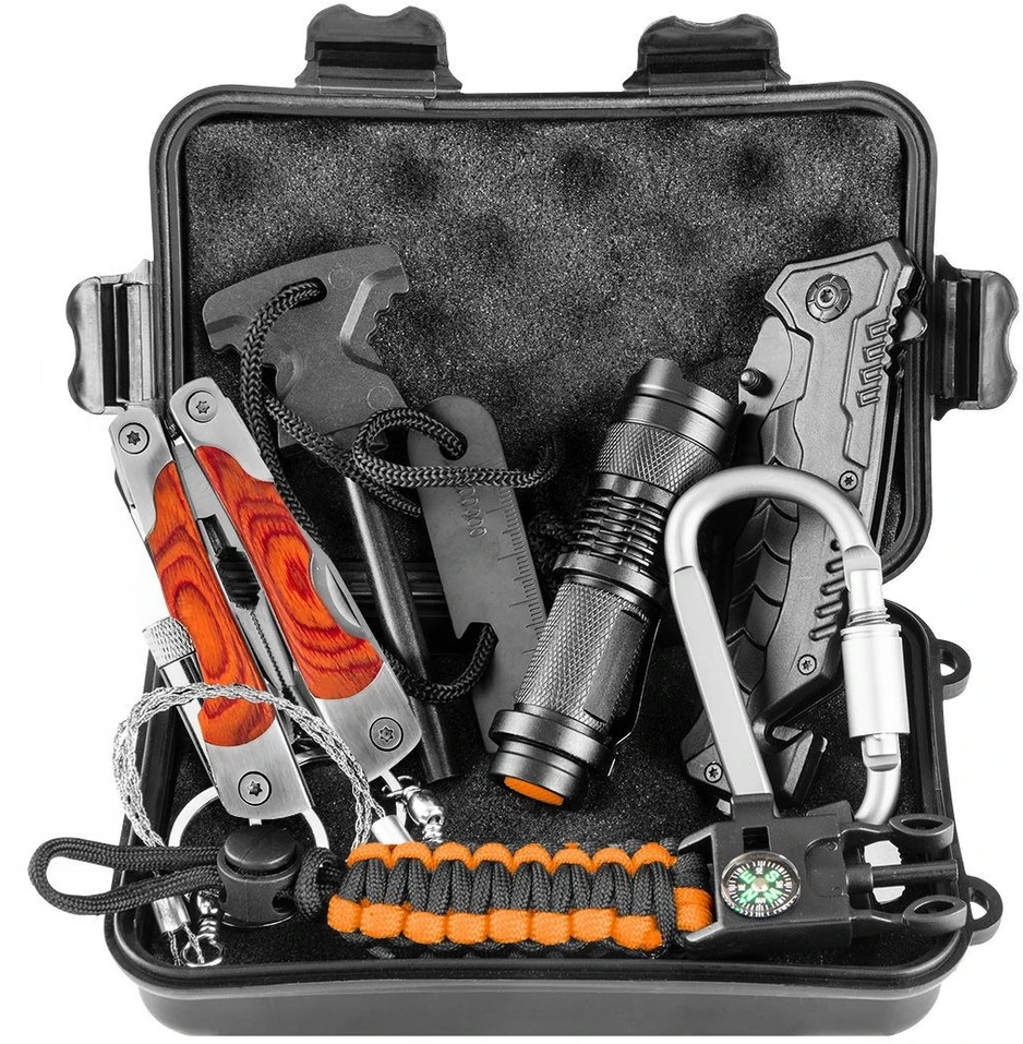 Neo Tools Rinkinys 8 viename išgyvenimo rinkinys dėžutėje